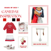 Miami University (Ohio) RedHawks game day outfit inspiration with the Miami University (Ohio) Classic Gameday Earring Stack