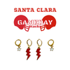 Santa Clara University Classic Gameday Earring Stack for Broncos game day