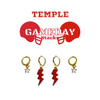 Temple University Classic Gameday Earring Stack for Owls game day