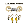 Alabama State University Classic Gameday Earring Stack for Hornets game day