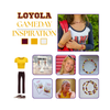 Loyola Chicago Ramblers game day outfit inspiration with the Loyola Chicago Classic Gameday Earring Stack