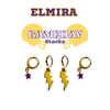 Elmira College Classic Gameday Earring Stack for Soaring Eagles game day