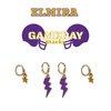 Elmira College Classic Gameday Earring Stack for Soaring Eagles game day – inspiration