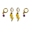 Hardin-Simmons University Classic Gameday Earring Stack for Cowboys game day – alternate colorway (no overlay)