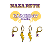 Nazareth University Classic Gameday Earring Stack for Golden Flyers game day