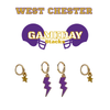 West Chester University Classic Gameday Earring Stack for Golden Rams game day – inspiration