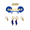 Johnson C. Smith University Classic Gameday Earring Stack for Golden Bulls game day – alternate colorway