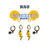Northern Arizona University Classic Gameday Earring Stack for Lumberjacks game day