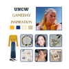 UNC Wilmington Classic Gameday Earring Stack for Seahawks game day – inspiration