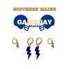 University of Southern Maine Classic Gameday Earring Stack for Huskies game day – alternate colorway