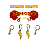Ferris State University Classic Gameday Earring Stack for Bulldogs game day – alternate colorway