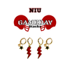 Northern Illinois University Classic Gameday Earring Stack for Huskies game day – alternate colorway