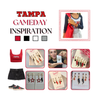 Tampa Spartans game day outfit inspiration with the Tampa Classic Gameday Earring Stack