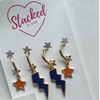 Wearing the Syracuse Classic Gameday Earring Stack for Orange game day