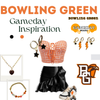 Bowling Green Falcons game day outfit inspiration with the Bowling Green Classic Gameday Earring Stack