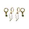 University of North Dakota Classic Gameday Earring Stack for Fighting Hawks game day – (no overlay)