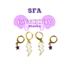 Stephen F. Austin State University Classic Gameday Earring Stack for Lumberjacks and Ladyjacks game day – alternate colorway