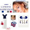 Liberty University Flames game day outfit inspiration with the Liberty University Classic Gameday Earring Stack