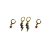 University of Chicago Classic Gameday Earring Stack For Maroons Game Day