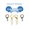 U.S. Coast Guard Academy Classic Gameday Earring Stack for Bears game day