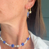Wearing the The Citadel Classic Gameday Earring Stack for Bulldogs game day