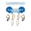 Longwood University Classic Gameday Earring Stack for Lancers game day