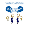Longwood University Classic Gameday Earring Stack for Lancers game day – alternate colorway