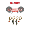 University of Indianapolis Classic Gameday Earring Stack for Greyhounds game day