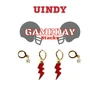 University of Indianapolis Classic Gameday Earring Stack for Greyhounds game day – alternate colorway