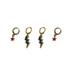 Western Colorado University Classic Gameday Earring Stack for Mountaineers game day – alternate colorway (no overlay)