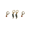 Vassar College Classic Gameday Earring Stack for Brewers game day – alternate colorway (no overlay)