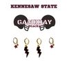 Kennesaw State University Classic Gameday Earring Stack for Owls game day