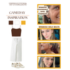 University of Wyoming Classic Gameday Earring Stack for Cowboys and Cowgirls game day – wearing