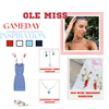 Ole Miss Rebels game day outfit inspiration with the Ole Miss Classic Gameday Earring Stack