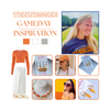 University of Tennessee Volunteers game day outfit inspiration with the University of Tennessee Classic Gameday Earring Stack