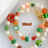 University of Miami Hurricanes gameday necklace to pair with the University of Miami Classic Gameday Earring Stack