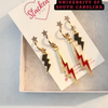 University of South Carolina Classic Gameday Earring Stack in maroon and black, Gamecocks huggie hoop earrings (view 7)