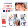 University of West Georgia Classic Gameday Earring Stack for Wolves game day – wearing