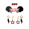 Northwest Nazarene University Spirit Earring Stack for Nighthawks game day