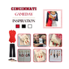 Cincinnati Bearcats game day outfit inspiration with the Cincinnati Spirit Earring Stack
