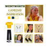 Wentworth Institute of Technology Leopards game day outfit inspiration with the Wentworth Institute of Technology Spirit Earring Stack