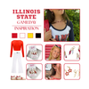 Illinois State Redbirds game day outfit inspiration with the Illinois State Spirit Earring Stack