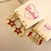 Santa Clara University Spirit Earring Stack for Broncos game day – gameday accessory