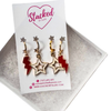 University of Utah Spirit Earring Stack for Utes game day – alternate colorway (no overlay)