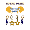 Notre Dame Spirit Earring Stack For Fighting Irish Game Day