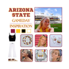 Arizona State Sun Devils game day outfit inspiration with the Arizona State Spirit Earring Stack