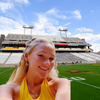 Wearing the Arizona State Spirit Earring Stack for Sun Devils game day
