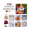 Florida State Seminoles game day outfit inspiration with the Florida State Spirit Earring Stack