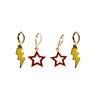 Rowan University Spirit Earring Stack for Profs game day – (no overlay)