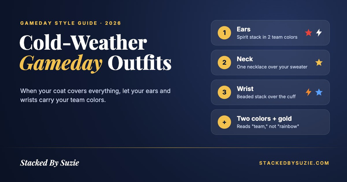 Cold-Weather Gameday Outfits 2026: How to Style Team Colors